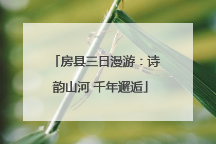 房县三日漫游：诗韵山河 千年邂逅