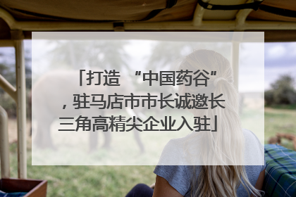 打造 “中国药谷”，驻马店市市长诚邀长三角高精尖企业入驻