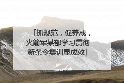 抓规范，促养成，火箭军某部学习贯彻新条令集训显成效