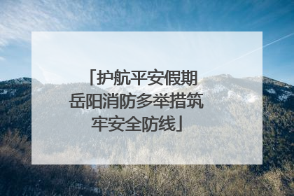 护航平安假期 岳阳消防多举措筑牢安全防线