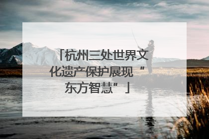 杭州三处世界文化遗产保护展现“东方智慧”
