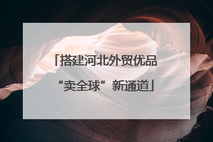搭建河北外贸优品“卖全球”新通道