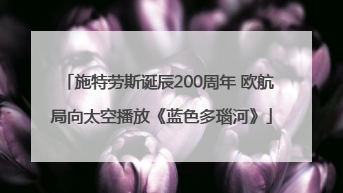 施特劳斯诞辰200周年 欧航局向太空播放《蓝色多瑙河》