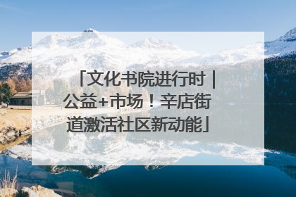 文化书院进行时｜公益+市场！辛店街道激活社区新动能