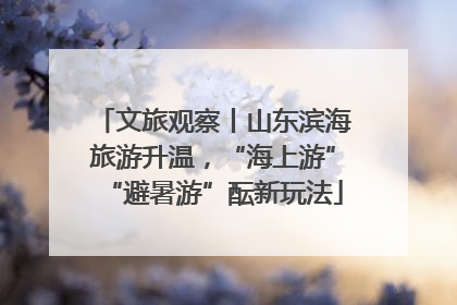 文旅观察丨山东滨海旅游升温，“海上游”“避暑游”酝新玩法