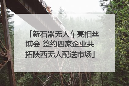 新石器无人车亮相丝博会 签约四家企业共拓陕西无人配送市场