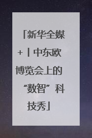 新华全媒+丨中东欧博览会上的“数智”科技秀