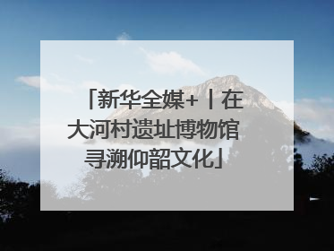 新华全媒+丨在大河村遗址博物馆寻溯仰韶文化