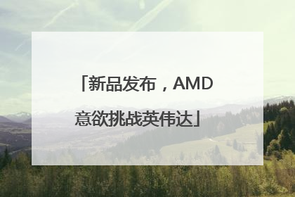 新品发布，AMD意欲挑战英伟达