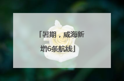 暑期，威海新增6条航线