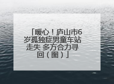 暖心！庐山市6岁孤独症男童车站走失 多方合力寻回（图）