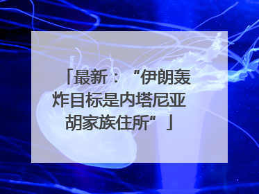 最新：“伊朗轰炸目标是内塔尼亚胡家族住所”