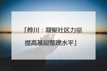 桦川：凝聚社区力量 提高基层整理水平