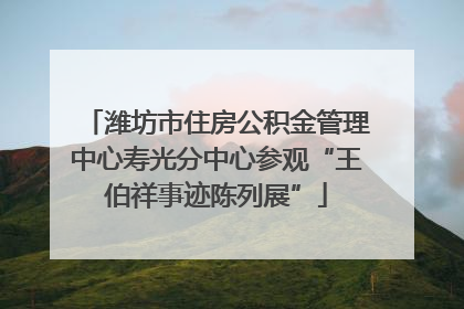 潍坊市住房公积金管理中心寿光分中心参观“王伯祥事迹陈列展”