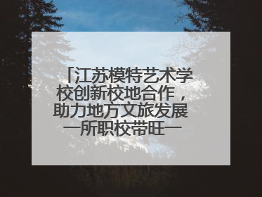 江苏模特艺术学校创新校地合作，助力地方文旅发展 一所职校带旺一个街区