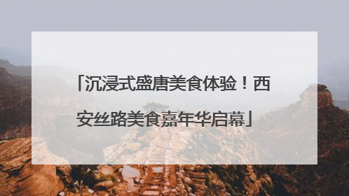 沉浸式盛唐美食体验！西安丝路美食嘉年华启幕