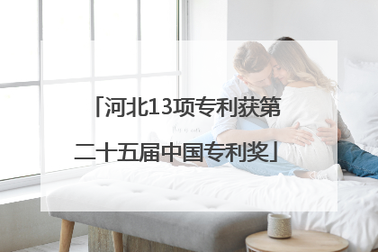 河北13项专利获第二十五届中国专利奖