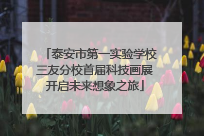 泰安市第一实验学校三友分校首届科技画展开启未来想象之旅
