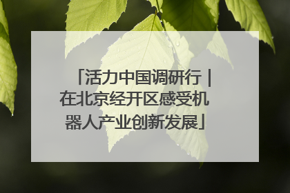 活力中国调研行｜在北京经开区感受机器人产业创新发展