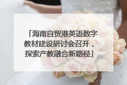 海南自贸港英语数字教材建设研讨会召开，探索产教融合新路径