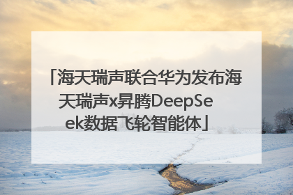 海天瑞声联合华为发布海天瑞声x昇腾DeepSeek数据飞轮智能体