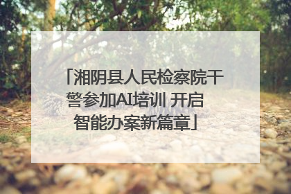 湘阴县人民检察院干警参加AI培训 开启智能办案新篇章