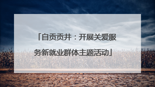自贡贡井：开展关爱服务新就业群体主题活动