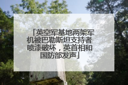 英空军基地两架军机被巴勒斯坦支持者喷漆破坏，英首相和国防部发声