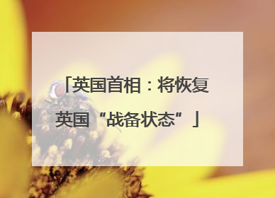 英国首相：将恢复英国“战备状态”