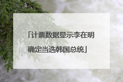 计票数据显示李在明确定当选韩国总统