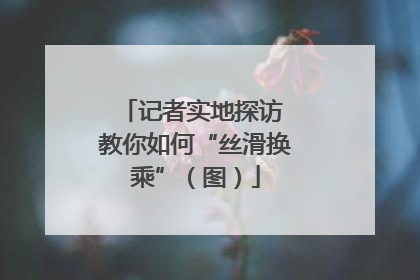 记者实地探访 教你如何“丝滑换乘”（图）