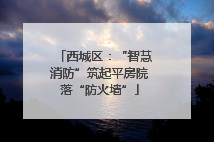 西城区：“智慧消防”筑起平房院落“防火墙”