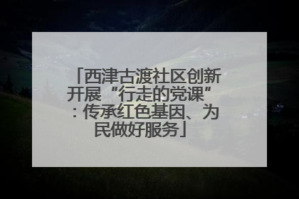 西津古渡社区创新开展“行走的党课”：传承红色基因、为民做好服务