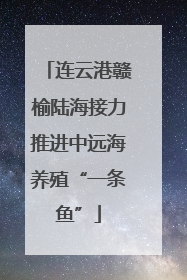 连云港赣榆陆海接力推进中远海养殖“一条鱼”