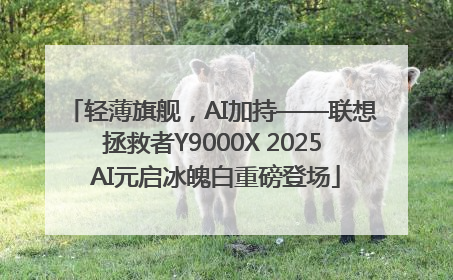 轻薄旗舰，AI加持——联想拯救者Y9000X 2025 AI元启冰魄白重磅登场