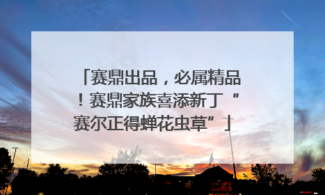 赛鼎出品，必属精品！赛鼎家族喜添新丁“赛尔正得蝉花虫草”