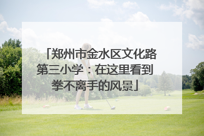 郑州市金水区文化路第三小学：在这里看到拳不离手的风景