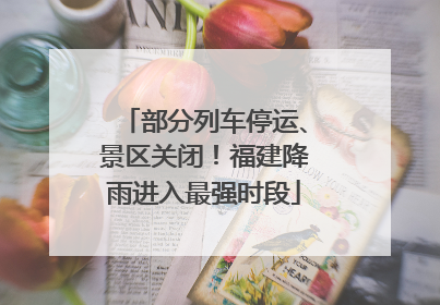 部分列车停运、景区关闭！福建降雨进入最强时段