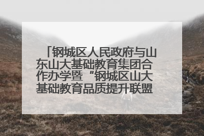 钢城区人民政府与山东山大基础教育集团合作办学暨“钢城区山大基础教育品质提升联盟”签约揭牌活动举行