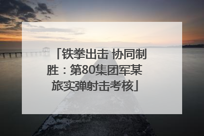 铁拳出击 协同制胜：第80集团军某旅实弹射击考核