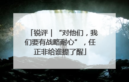 锐评｜“对他们，我们要有战略耐心”，任正非给谁提了醒