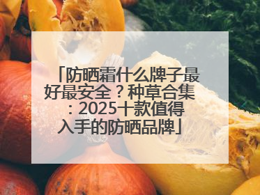 防晒霜什么牌子最好最安全？种草合集：2025十款值得入手的防晒品牌