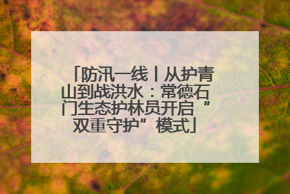 防汛一线丨从护青山到战洪水：常德石门生态护林员开启“双重守护”模式