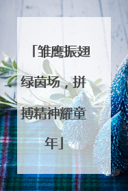 雏鹰振翅绿茵场，拼搏精神耀童年