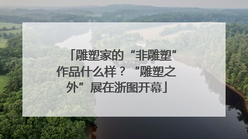 雕塑家的“非雕塑”作品什么样？“雕塑之外”展在浙图开幕