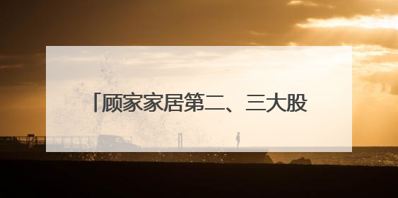 顾家家居第二、三大股东全部股份被冻结，债权金额合计约20亿元