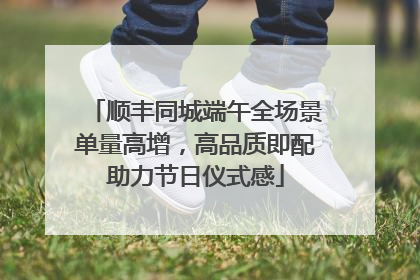 顺丰同城端午全场景单量高增，高品质即配助力节日仪式感