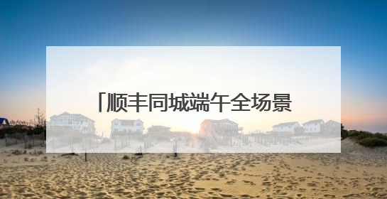 顺丰同城端午全场景单量高增 高品质即配点亮节日仪式感