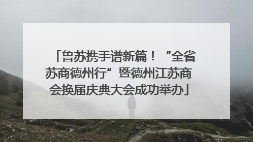 鲁苏携手谱新篇！“全省苏商德州行”暨德州江苏商会换届庆典大会成功举办