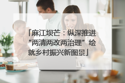麻江坝芒：纵深推进“两清两改两治理”绘就乡村振兴新图景